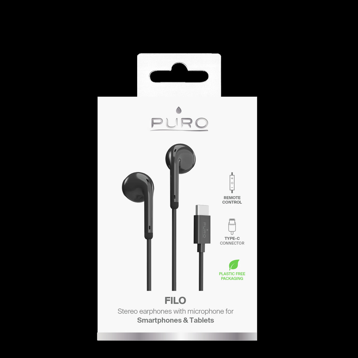 PURO "Filo" stereohøretelefoner med USB-C-stik
