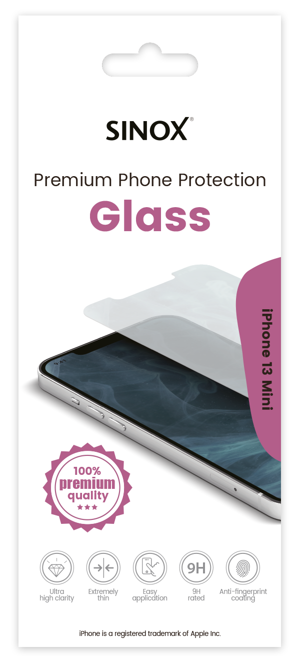 Sinox Protection Glass iPhone 13 Mini