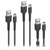 SBS 3-pak USB C kabler. Sort