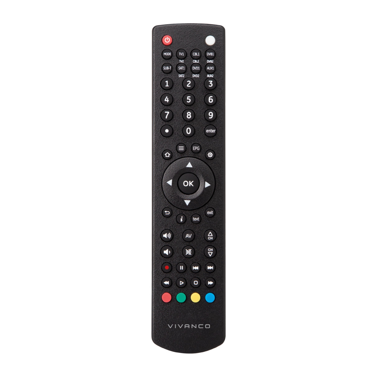 Vivanco 12-i-1 multi-brand universalfjernbetjening