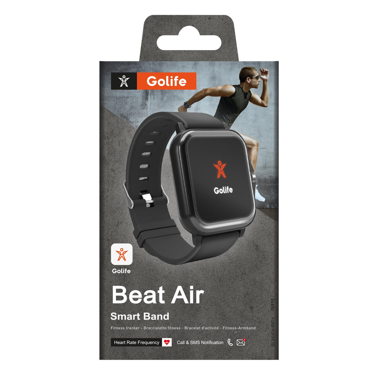 SBS Beat Air smartband sportsur. Sort