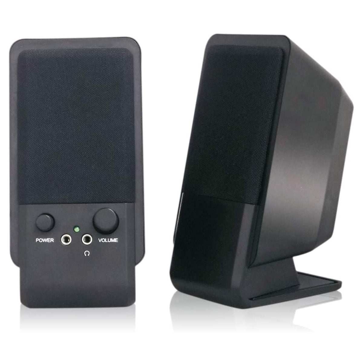 MediaRange kompakte skrivebordshøjttalere. Sort