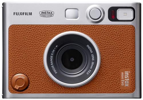 Instax Mini Evo kamera. Brun