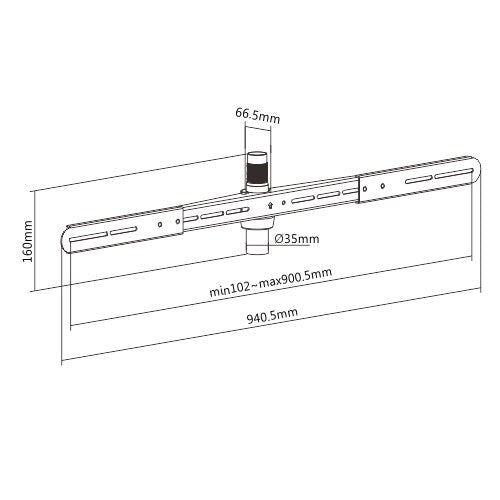 Sinox Soundbar beslag. Hvid