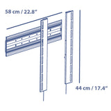 Sinox TV-vægbeslag. 42"-63". Alu