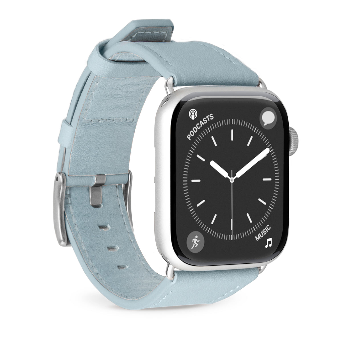 PURO E-Classic bånd til Apple Watch. Lyseblå