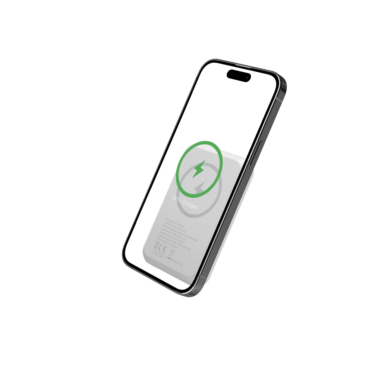 Energizer 15W magnetisk trådløs powerbank. Hvid