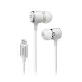 SBS in-ear stereo høretelefoner med Lightning-stik. Hvid