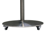 Sinox StandView TV gulvstand med hjul og drejbar top. 26"-65". Alu finish