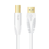 Sinox USB 3.0 printerkabel. 1m. Hvid