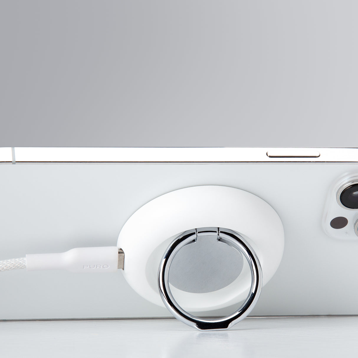 PURO Magnetisk opladningsring Mag Loop Pro med standerfunktion