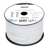 Sinox højttalerkabel 2x2,5mm. Hvid