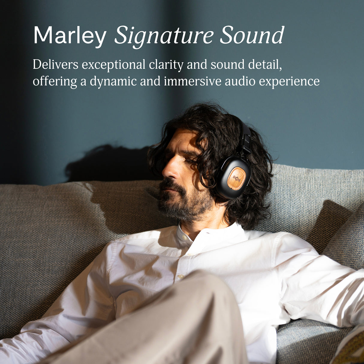 Marley Positive Vibration Rebel ANC-hovedtelefoner. Sort