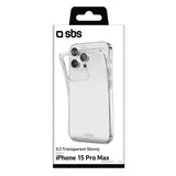 SBS Skinny cover til iPhone 15 Pro Max®. Gennemsigtig