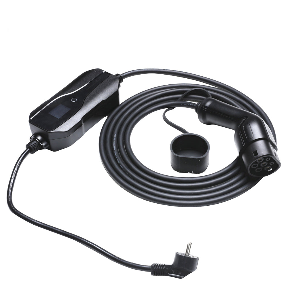 Sinox EV ladekabel mode 2. 6A 1 fase. 5m. Sort