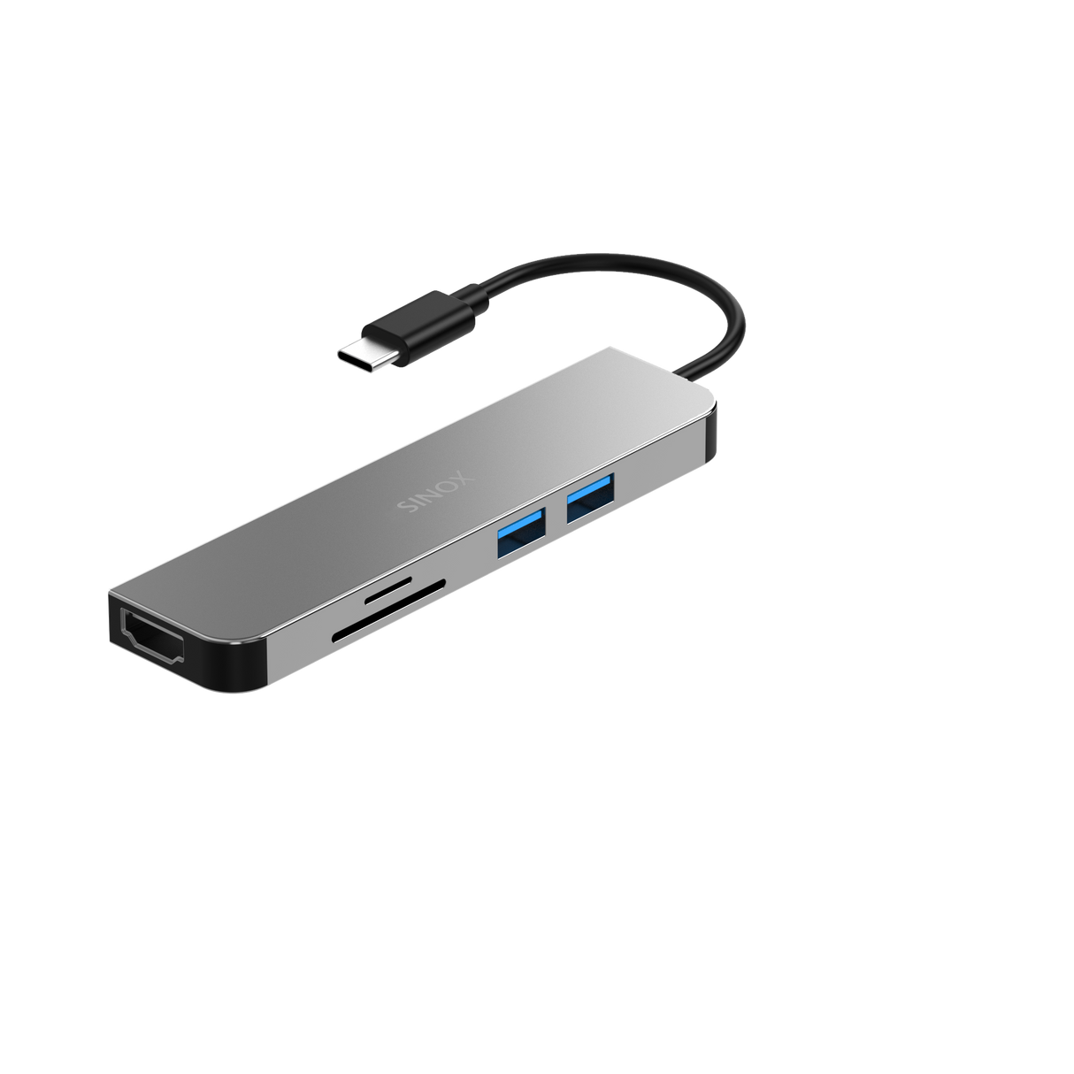 Sinox PRO USB C Hub. Aluminium