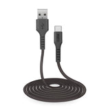 SBS data- og opladningskabel USB 2.0 - USB C. 3m. Sort