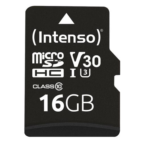 Intenso 3433470 hukommelseskort 16 GB MicroSDHC UHS-I Klasse 10