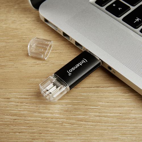 Intenso Twist Line USB flash drive 32 GB USB Type-A / USB Type-C 3.2 Gen 1 (3.1 Gen 1) Anthracite