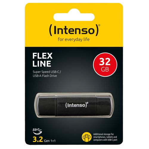 Intenso 3544480 USB flash drive 32 GB USB Type-A / USB Type-C 3.2 Gen 1 (3.1 Gen 1) Black