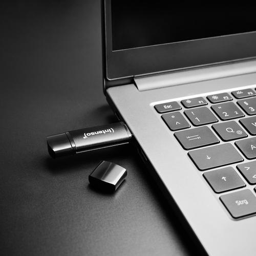 Intenso 3544480 USB flash drive 32 GB USB Type-A / USB Type-C 3.2 Gen 1 (3.1 Gen 1) Black