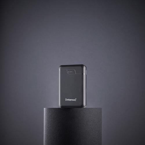 Intenso B10000 - 10,000 mAh Power Bank, portable external battery, USB-C & 2* USB-A, LED status indicator, tested in Germany, black