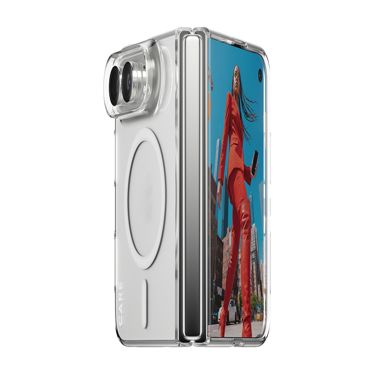 CARE by PanzerGlass Flagship Signature Case  SLIM PC/TPU case Transparent Apple iPhone Duo