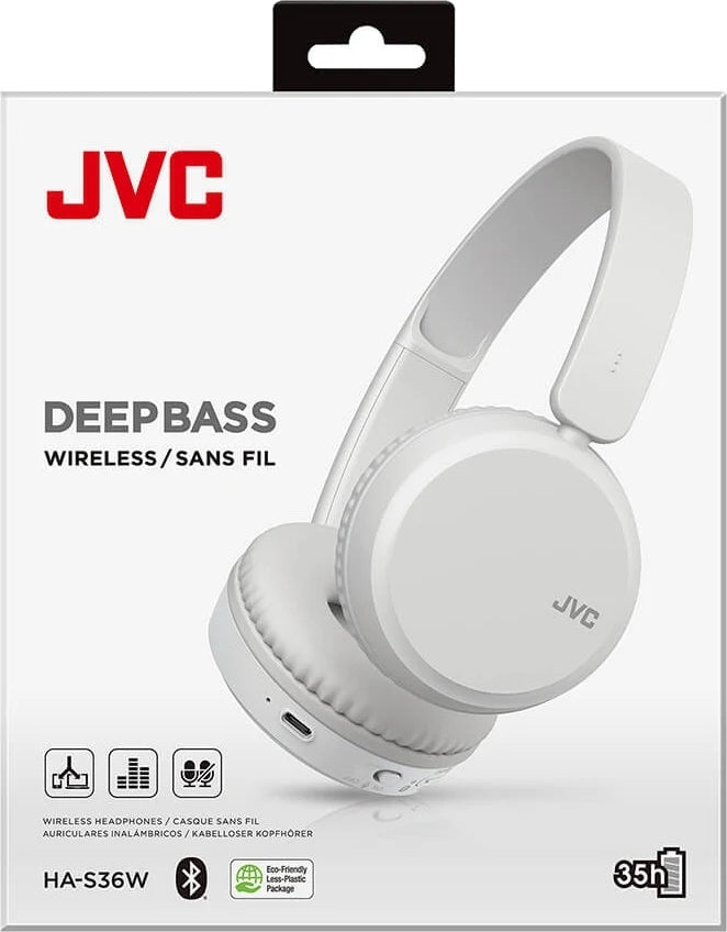 JVC HA-S36W-W-U høretelefoner, hvid