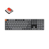 Keychron K5 Max keyboard Universal USB + RF Wireless + Bluetooth Black, Grey