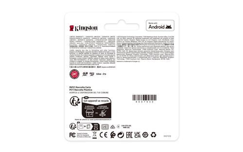 Kingston Technology 1TB microSDXC Canvas Select Plus Gen3 150MB/s A1 Card + Adapter