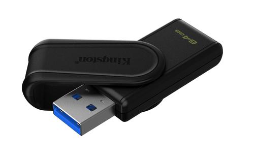 Kingston Technology DataTraveler 64 GB Portable USB 3.2 Gen 1 Exodia S (sort/sort)