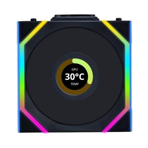 Lian Li UNI FAN SL Wireless LCD 120 Computerkabinet Ventilator 12 cm Sort 3 stk