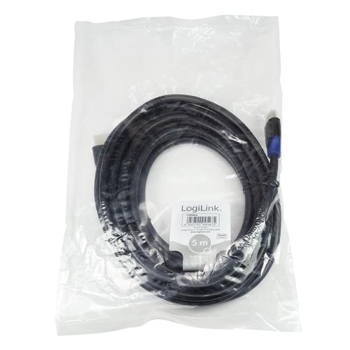 LogiLink CH0064 HDMI cable 5 m HDMI Type A (Standard) Black
