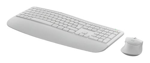 Logitech Signature Comfort Plus Combo MK880 keyboard Mouse included Universal RF Wireless + Bluetooth QWERTY English White