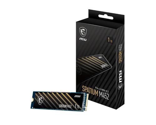 MSI SPATIUM M452 PCIE 4.0 NVME M.2 1TB internal solid state drive PCI Express 4.0 3D NAND