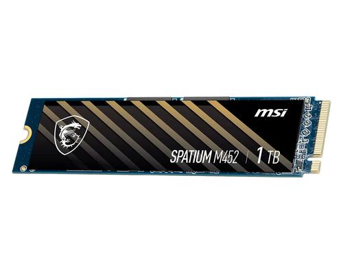 MSI SPATIUM M452 PCIE 4.0 NVME M.2 1TB internal solid state drive PCI Express 4.0 3D NAND