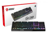 MSI Vigor GK30 tastatur Spil USB QWERTY US International Sort