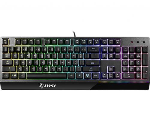 MSI Vigor GK30 tastatur Spil USB QWERTY US International Sort