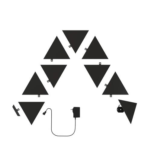 Nanoleaf | Shapes Black Triangles Starter Kit (9 panels) | 42 W | WiFi