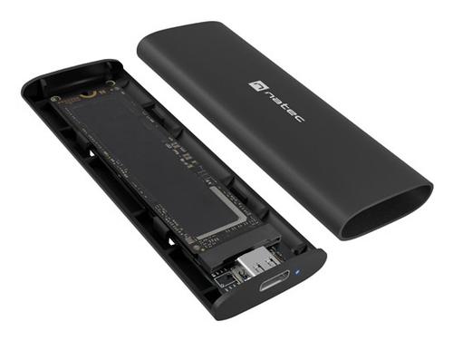 NATEC NKZ-2286 storage drive enclosure SSD enclosure Black M.2