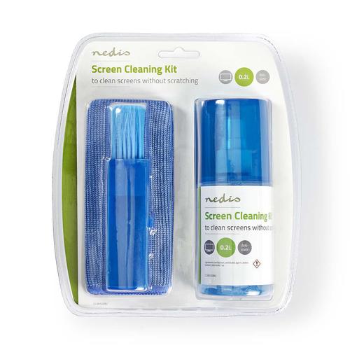 Nedis CLSN120BU equipment cleansing kit Mobile phone/Smartphone, Screens/Plastics, Tablet PC 200 ml