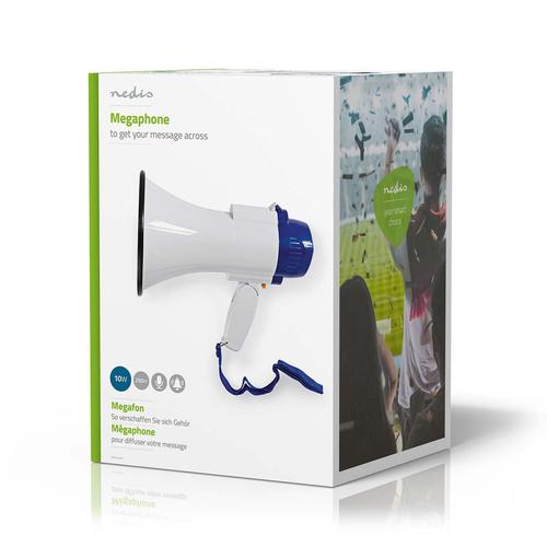Nedis MEPH150WT megaphone White, Blue