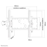 Neomounts PLASMA-W200BLACK tv-beslag 2,16 m (85") Sort