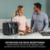 Ninja AF200EU fryer Double 7.6 L Stand-alone 2400 W Hot air fryer Black
