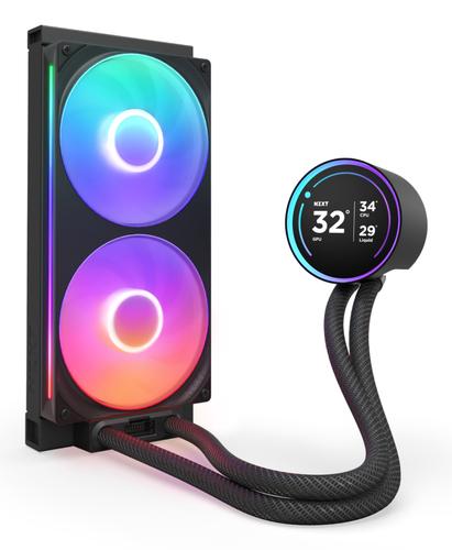 NZXT Kraken Elite 280 RGB Processor Alt-i-en væskekøler 14 cm Sort 1 stk