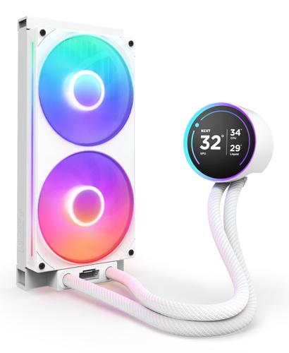 NZXT Kraken Elite 280 RGB Processor Alt-i-en væskekøler 14 cm Hvid 1 stk