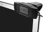 Platinet USB Webcam, Two Megapixels, 1080p Full HD, USB-A, Integrated Microphone, Adjustable Clip Base, 30-50 frames per second, Black, One Year Warranty, Box