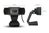 Platinet USB Webcam, Two Megapixels, 1080p Full HD, USB-A, Integrated Microphone, Adjustable Clip Base, 30-50 frames per second, Black, One Year Warranty, Box