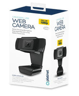 Platinet USB Webcam, Two Megapixels, 1080p Full HD, USB-A, Integrated Microphone, Adjustable Clip Base, 30-50 frames per second, Black, One Year Warranty, Box