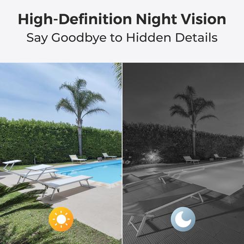 Reolink W320-B - 5MP Outdoor Security Camera, 2.4/5 GHz Wi-Fi, Person/Vehicle/Animal Detection, 100ft Night Vision